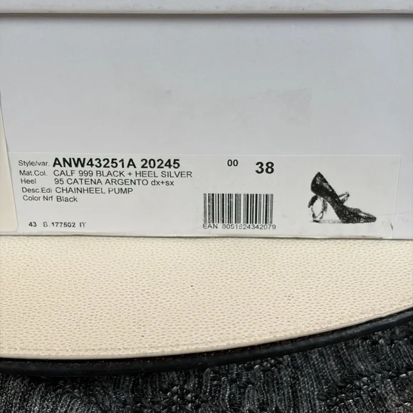 JW Anderson Chain Heel Pump Black Calf - Picture 11 of 11